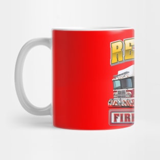 Cartoon Fire Truck Mug